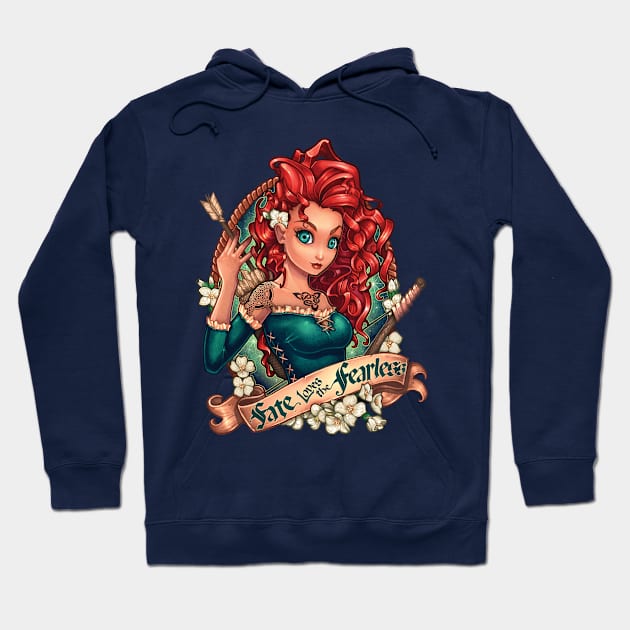 FATE LOVES THE FEARLESS Hoodie by Tim_Shumate_Illustrations